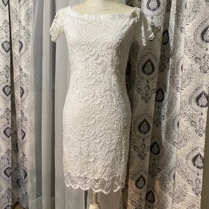Ambiance White Lace Dress